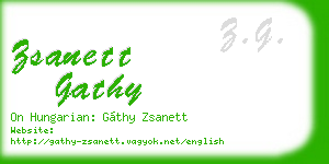 zsanett gathy business card