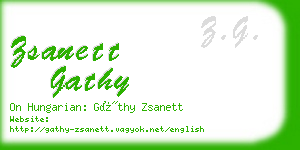 zsanett gathy business card